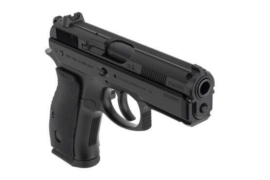 CZ P-01 9mm pistol comes in black and features a railed slide